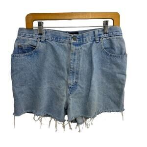Vtg Sasson Shorts Women’s Waist Blue Denim High Waisted Mom Summer Cutoff 29